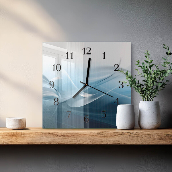 Wanduhr aus glas Abstraktion