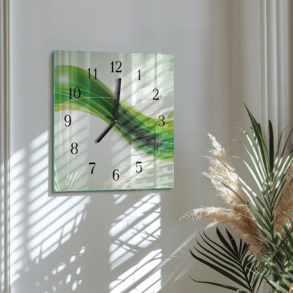 Wanduhr aus glas Abstraktion