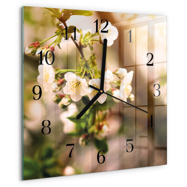 Wanduhr aus glas Natur