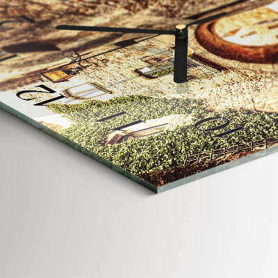 Wanduhr aus glas Avenue