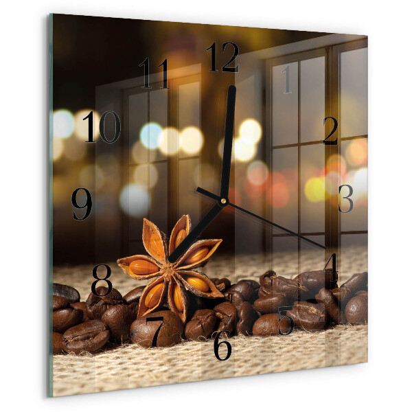 Wanduhr aus glas Anis