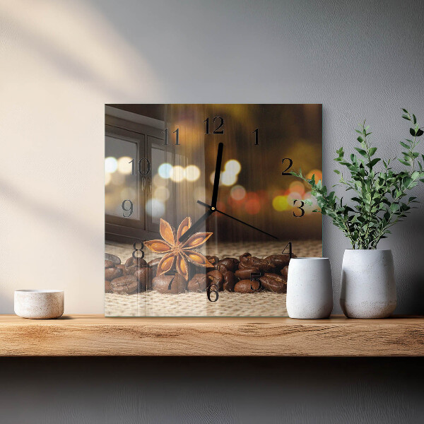 Wanduhr aus glas Anis