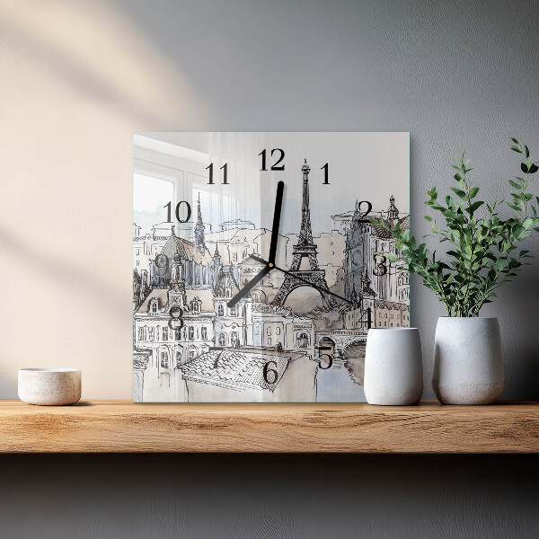 Wanduhr aus glas Denkmäler
