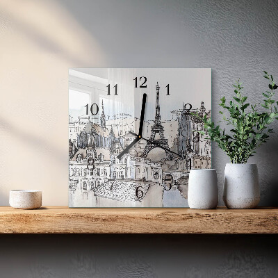 Wanduhr aus glas Denkmäler