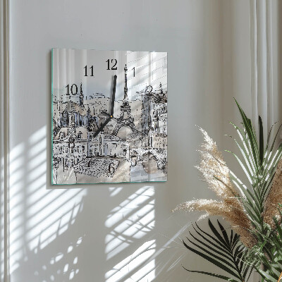 Wanduhr aus glas Denkmäler