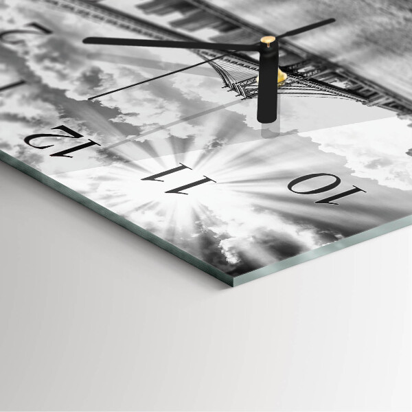 Wanduhr aus glas Brücke