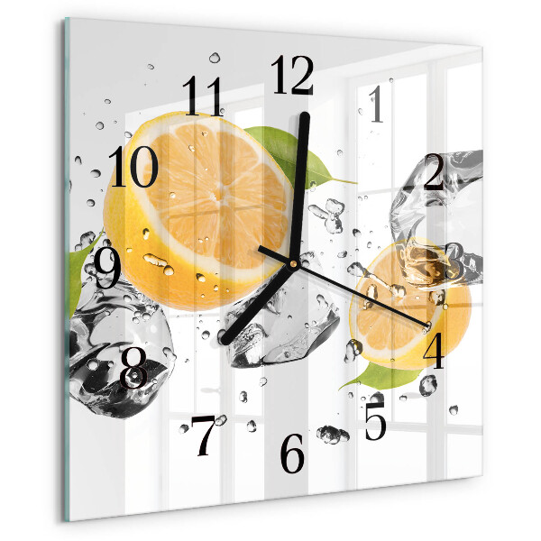 Wanduhr aus glas Zitronensäure