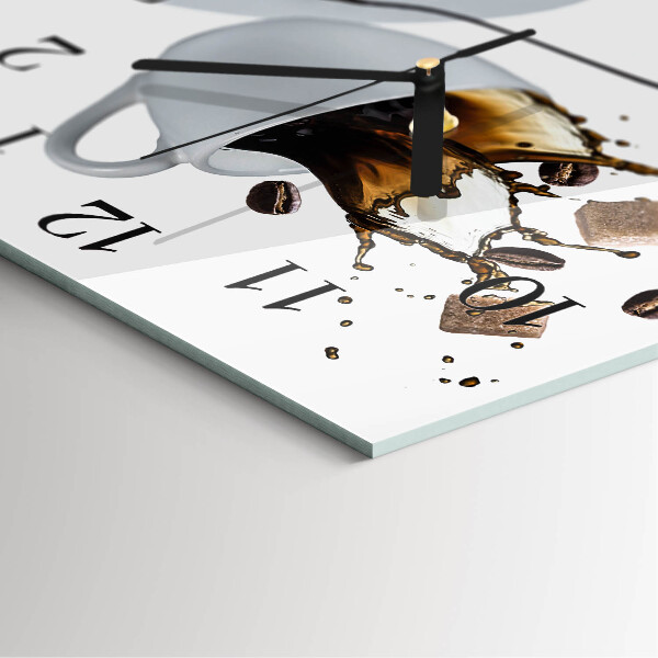Wanduhr aus glas Tasse