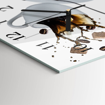 Wanduhr aus glas Tasse