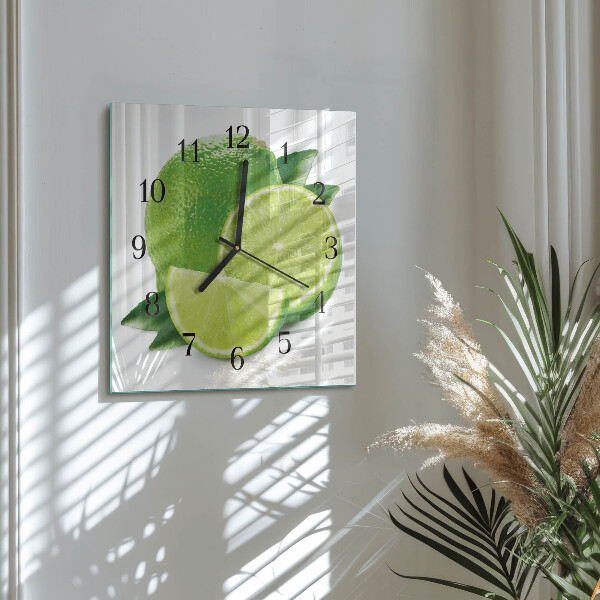 Wanduhr aus glas Kalziumkarbonat