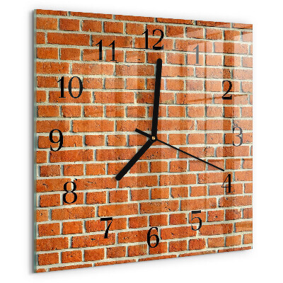 Wanduhr aus glas Ziegel