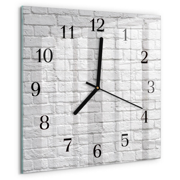 Wanduhr aus glas Ziegel