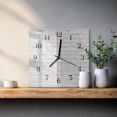 Wanduhr aus glas Ziegel