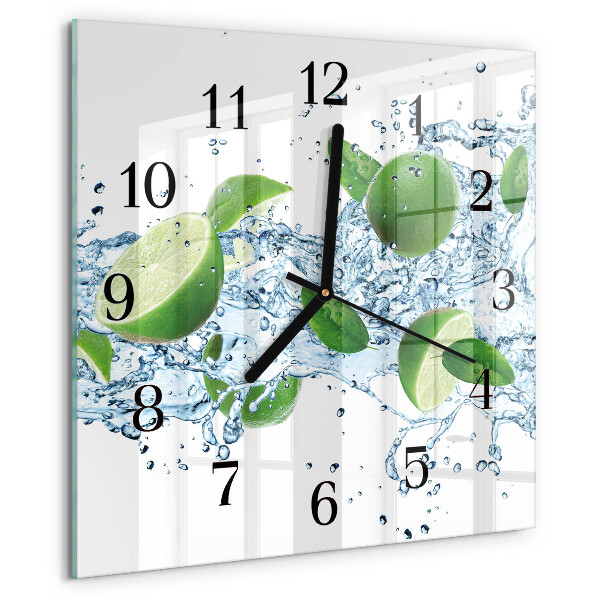 Wanduhr aus glas Kalziumkarbonat