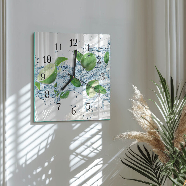 Wanduhr aus glas Kalziumkarbonat