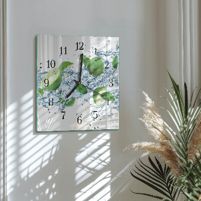 Wanduhr aus glas Kalziumkarbonat