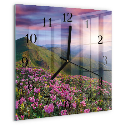 Wanduhr aus glas Landschaft