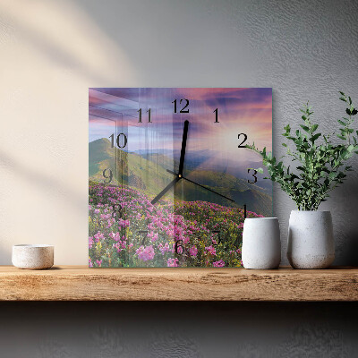 Wanduhr aus glas Landschaft