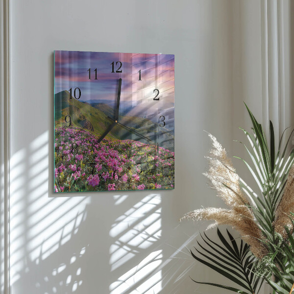 Wanduhr aus glas Landschaft