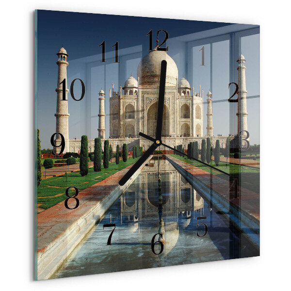 Wanduhr aus glas Taj Mahal