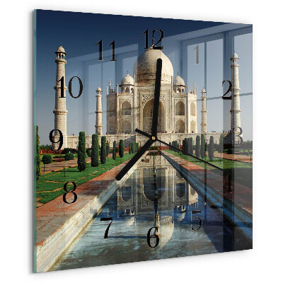 Wanduhr aus glas Taj Mahal