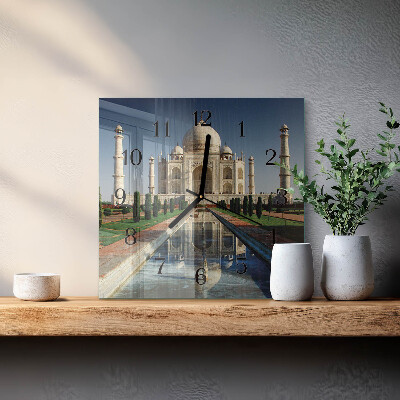 Wanduhr aus glas Taj Mahal