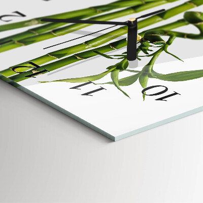Wanduhr aus glas Bambus