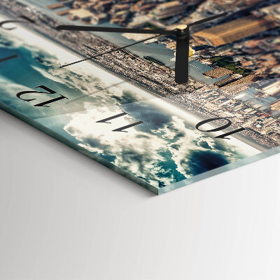 Wanduhr aus glas New York