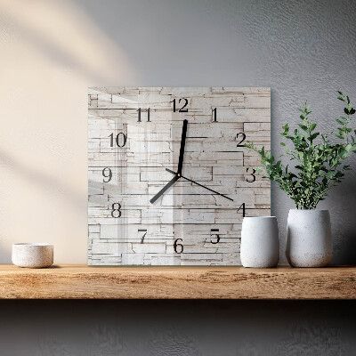 Wanduhr aus glas Klinker