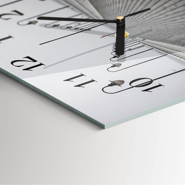 Wanduhr aus glas Pier