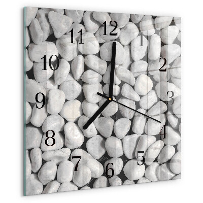 Wanduhr aus glas Steine