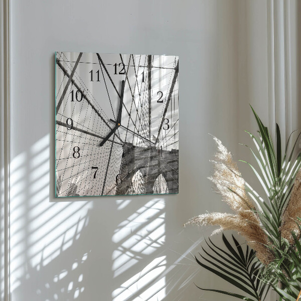 Wanduhr aus glas Brooklyn Bridge