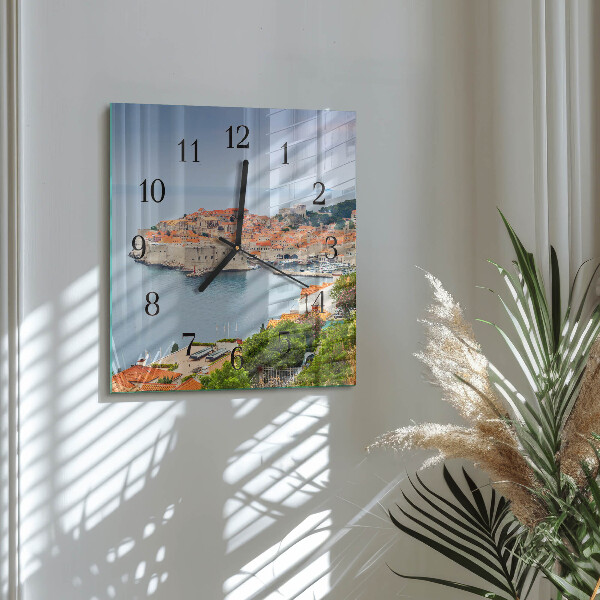 Wanduhr aus glas Naturpfad