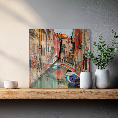 Wanduhr aus glas Venedig