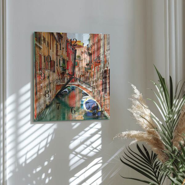 Wanduhr aus glas Venedig