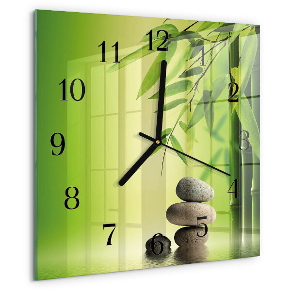Wanduhr aus glas Steine