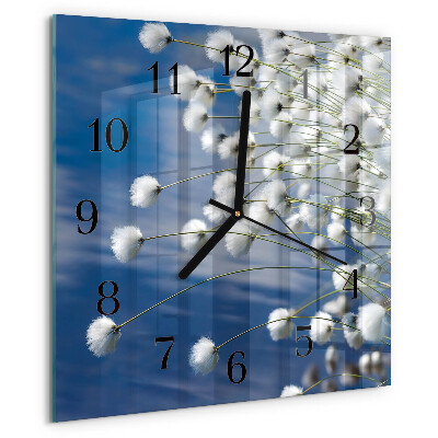 Wanduhr aus glas Baumwolle