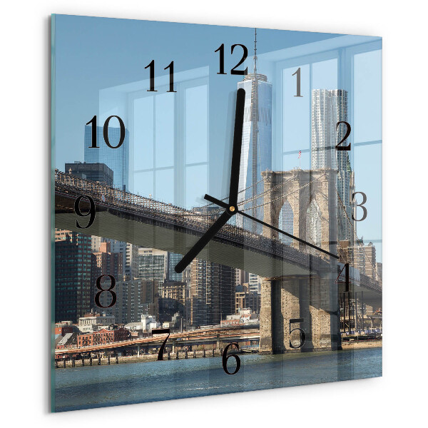 Wanduhr aus glas Horizont