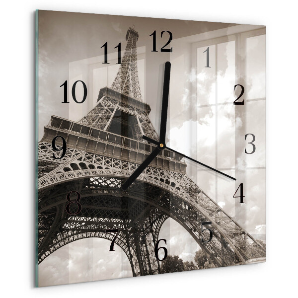 Wanduhr aus glas Paris
