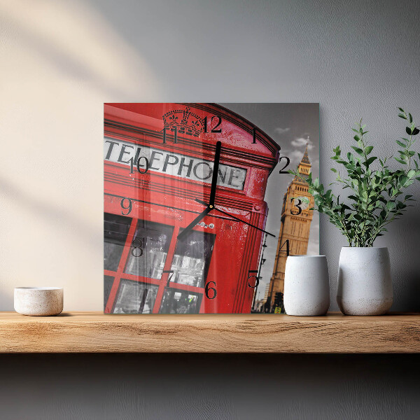 Wanduhr aus glas London