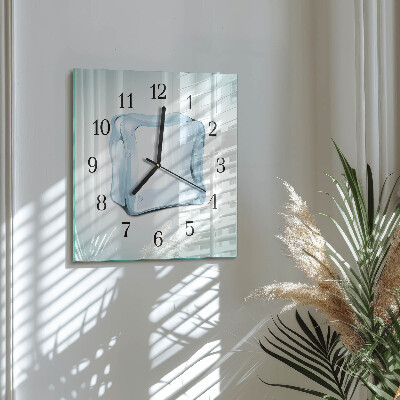 Wanduhr aus glas Eis