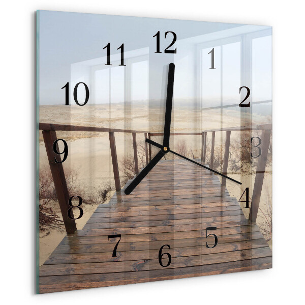 Wanduhr aus glas Pier
