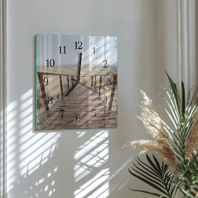 Wanduhr aus glas Pier