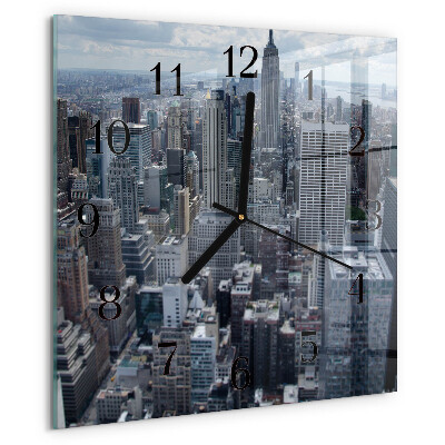 Wanduhr aus glas Horizont