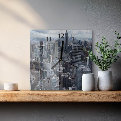 Wanduhr aus glas Horizont
