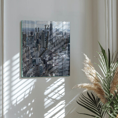 Wanduhr aus glas Horizont