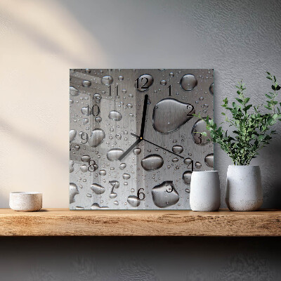 Wanduhr aus glas Tropfen