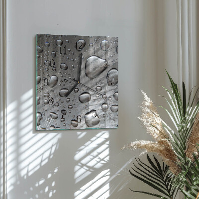 Wanduhr aus glas Tropfen