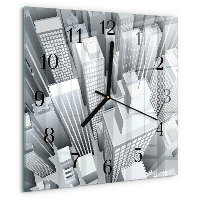 Wanduhr aus glas Gebäude