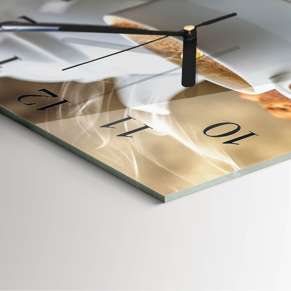 Wanduhr aus glas Tasse